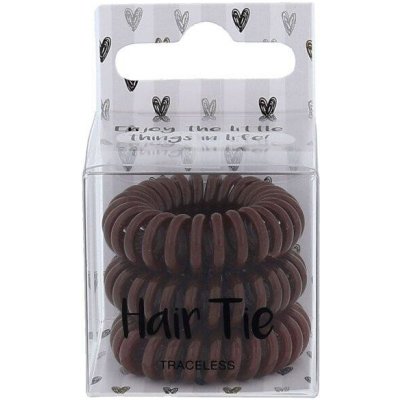 2K Hair Tie Brown (W) 3ks, Gumička na vlasy