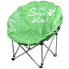Kempingové kreslo Cattara FLOWERS zelená skladacia CT13470