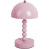 STOLOVÁ LAMPA KOVOVÁ RUŽOVÁ S DOTYKOVÝM USB SPÍNAČOM Ø 16 CM