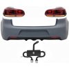 KITT Rear Bumper with Exhaust System and Taillights Full LED suitable for VW Golf 6 VI (2008-2013) R20 Design Red Cherry with Sequential Dynamic Turning Lights (LHD and RHD)