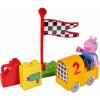 Stavebnica Peppa Pig Starter Sets PlayBIG Bloxx s figúrkou v aute od 1,5-5 rokov