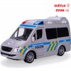 České policajné auto so svetlom a zvukom na zotrvačník 21,5 cm