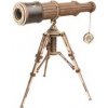 Robotime Drevené 3D mechanické puzzle Pirátsky ďalekohľad 314 ks