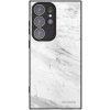 Picasee silikónový čierny obal pre Samsung Galaxy S23 Ultra 5G - White marble