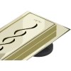 Mexen Flat M18 nerezový sprchový žľab 50 cm, zlatá, 1523050-15