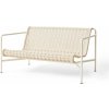 HAY Lavička Palissade Cord Lounge Sofa, cream white