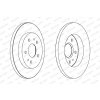 Brzdový kotúč FERODO (Federal-Mogul) DDF1387