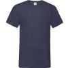 Fruit of the Loom Tričko Valueweight V-Neck T s výstřihem do V, krátký rukáv, pánské COT-16106600302 M Navy