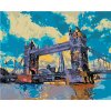 ZUTY Maľovanie podľa čísel TOWER BRIDGE V LONDÝNE Rámovanie bez rámu a bez vypnutia plátna Rozmer 80x100 cm