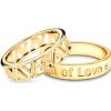 Partnerské prstene Sign of Love®: žlté zlato, diamant, plochý 5,5 mm + plochý 4 mm - OP-SAV1-Z-OP-SAV2-D-Z SAVICKI