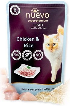 Nuevo Cat Light kuřecí s rýží 85 g