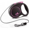 Vodítko FLEXI Black Design XS lanko 3m/8kg ružová NEW