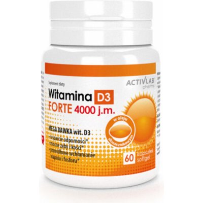 ActivLab vitamín D3 Forte 4000 IU 60 kapsúl