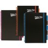 PUKKA PAD Špirálový zošit AA linajkový 100 listov Neon black project book