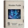 Drevené puzzle/Fluorescenčný motýľ A3