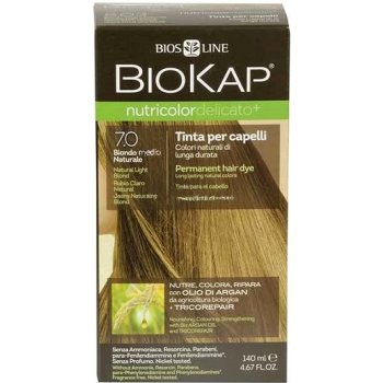 Biosline Biokap farba na vlasy 7.0 Blond přírodní střední 140 ml