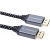 PREMIUMCORD Kabel DisplayPort 1.4 přípojný kabel, kovové a zlacené konektory, 1m kport10-01