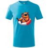 Handel Detské tričko - Cappy chill Farba: tyrkysová, Veľkosť: 110cm/4r, Strih trička: detský