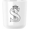 Plastový pohár MOOMIN ABC 200 ml, písmeno S, biela, RIG-TIG