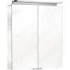 KEUCO Royal L1 závesná zrkadlová skrinka s LED osvetlením, 2 dvierka, 650 x 742 x 150 mm , strieborná eloxovaná, 13602171311