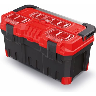 Kistenberg TITAN PLUS Plastový kufor na náradie, 55,4x28,6x27,6cm, červená KTIPA5530-3020