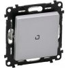 Legrand Valena Life - Striedavý prepínač č.6 s orientačným osvetlením - 10 AX, hliník - 752326