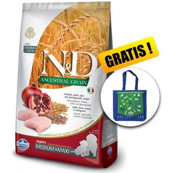 N&D dog LG Puppy Medium & maxi chicken & pomegranate 12 kg