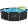 Bazén VIRTUFIT Round Swimmingpool 366 x 100 cm čierny