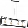 Luminex Luster na lanku TUNJA 4xE27/60W/230V čierna/chróm LU1762 + záruka 3 roky zadarmo + záruka 3 roky zadarmo