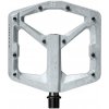 Crankbrothers Stamp 2 pedále - Large Raw Silver