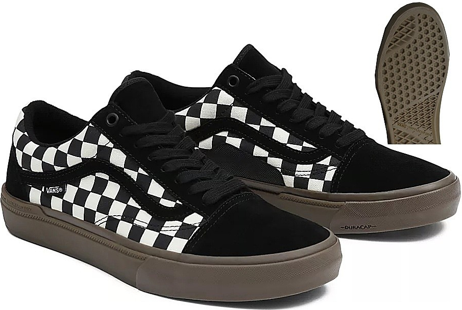 Vans Bmx Old Skool checkerboard black dark gum