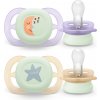 Philips AVENT Cumlík Ultrastart nočný 0-2m Variant: Philips AVENT Cumlík Ultrastart nočný 0-2m dievča 2 ks