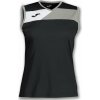 Joma Dámsky dres CREW II BLACK-GREY SLEEVELESS WOMAN Veľkosť: 2XS