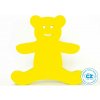 Plavecká doska pre batoľa Medvedík 340x290x38 mm, žltá