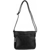 KATHY dámska crossbody koženková kabelka Čierna