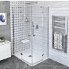 Polysan FORTIS LINE obdĺžnikový sprchový kút 110x80cm rohový vstup Číre/Chróm Krídlové dv SPH FL1011LFL1080R