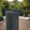Umelá PVC rákosová rohož/zástena BestBerg BBGD-13G / 1 × 3 m / sivá