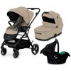Kinderkraft Yoxi 3v1 Beige Hlboká vanička Mink Pro i-Size