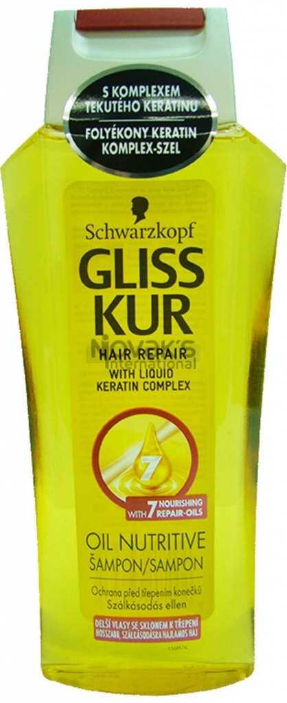 Schwarzkopf Gliss Kur Oil Nutritive regeneračný šampón s olejom proti lámaniu vlasov 250 ml