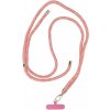 SWING (8mm) nastaviteľná šnúrka na mobil 165cm ružovo-biela