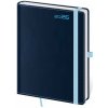 Diár 2026 denný A5 Double Blue s pútkom