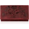 PAOLO PERUZZI Dámska kožená peňaženka | čerevená T-44-RD