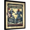 Rámovaný Obraz - Captain America, 34.5 × 44.3 cm