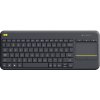 Klávesnica bezdrôtová, Logitech, K400 Plus, mini, Touchpad, CZ+SK layout, čierna