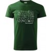 Matematika - čomu nerozumieš - Klasické pánske tričko vyššej gramáže - 4XL ( Fľaškovozelená )