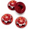 HOBBYTECH Hliníkové matice kola 17 mm červené 4 ks (HTR-1910004)
