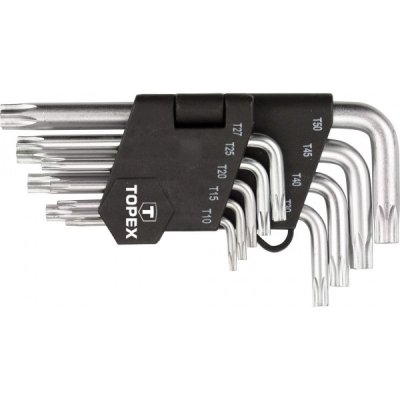 35D960 sada klíčů TORX T10-T50 tvar L 9ks Topex