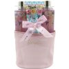 Aurora Peony&Cherry Amber sprchový gél 200ml + telové mlieko 200ml + krém na ruky 100ml + masážna hubka 1ks darčeková sada
