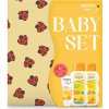 Weleda Měsíčkový kojenecký krém 75 ml + kojenecká kúpeľ 200 ml + kojenecký olej 200 ml + Bavlněná plena s potiskem darčeková sada