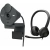 Logitech Webkamera Brio 300 Graphite (960-001436) + H390 (981-000406)